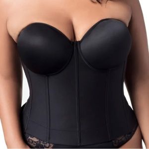 Elila corset bra in black